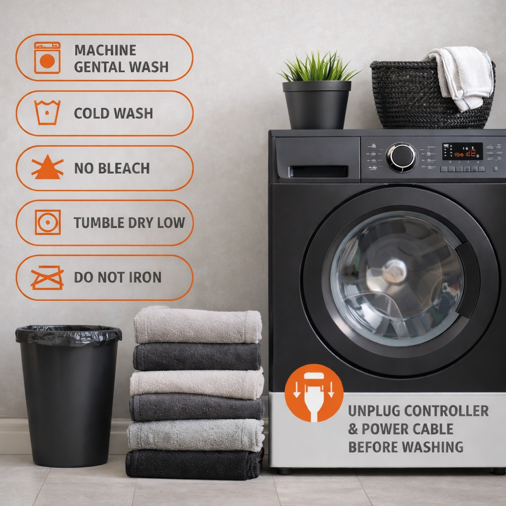 Electric Heated Throw Blanket with 6 Heat Levels & Auto Shut-Off