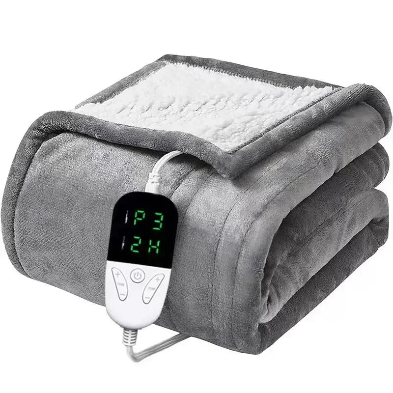 Electric Heated Throw Blanket with 6 Heat Levels & Auto Shut-Off